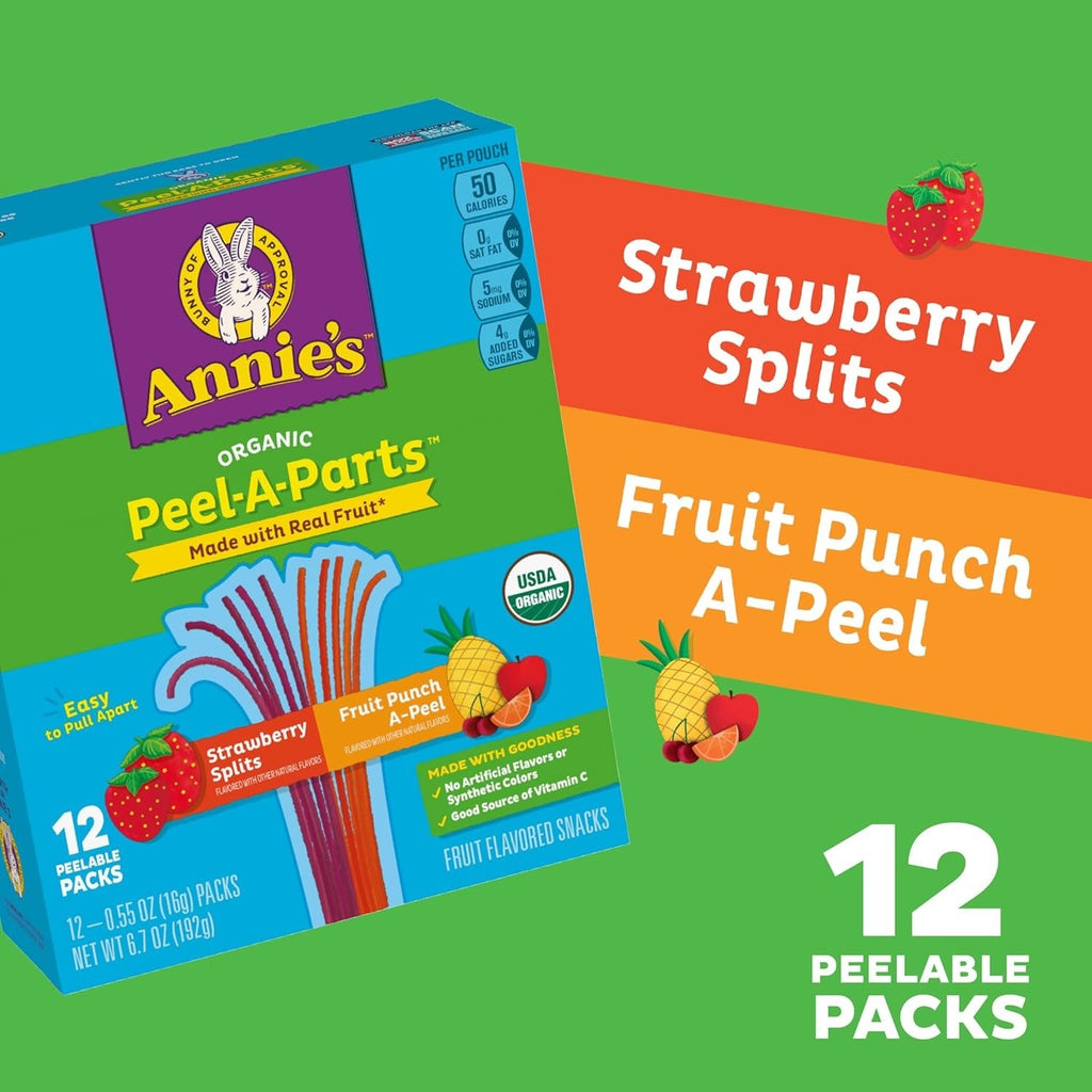 Organic Peel-A-Parts - Strawberry & Fruit Punch