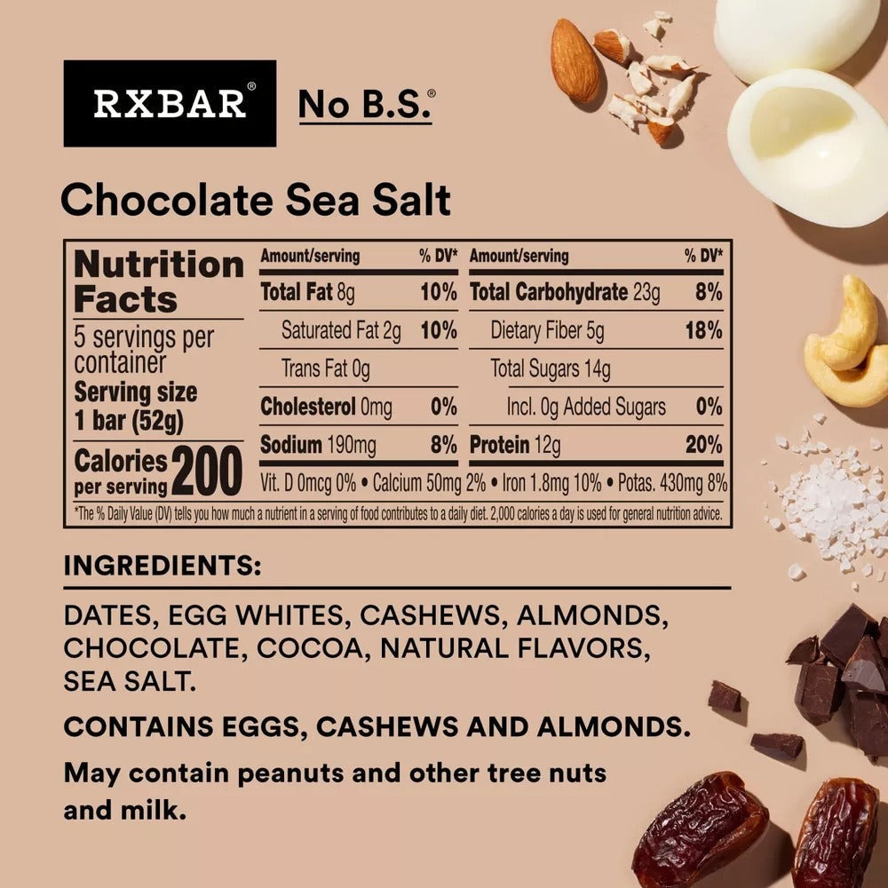 Chocolate Sea Salt Protein Bars (5 CT)