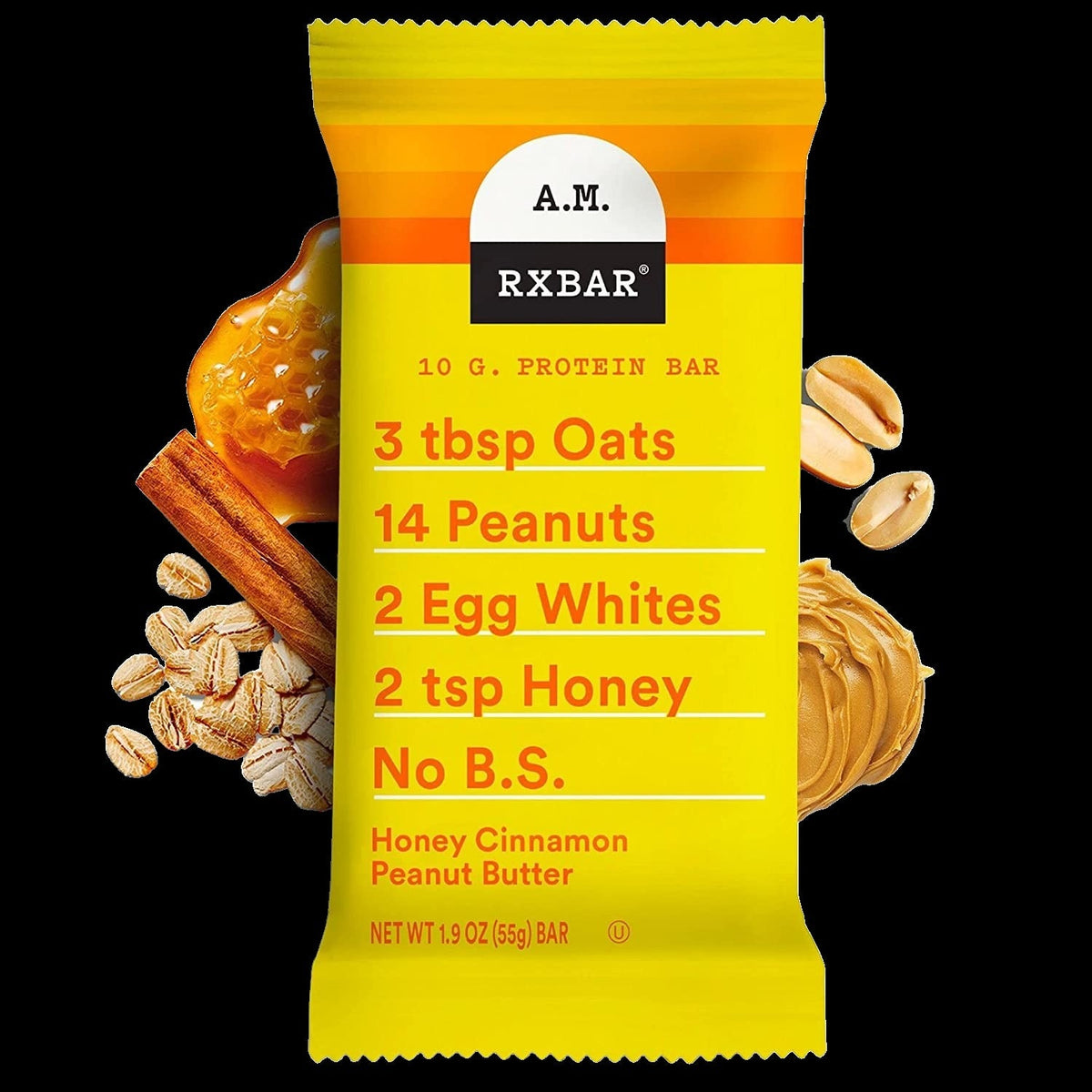 Cinnamon Honey Peanut Butter Protein Bar (12 Pack)