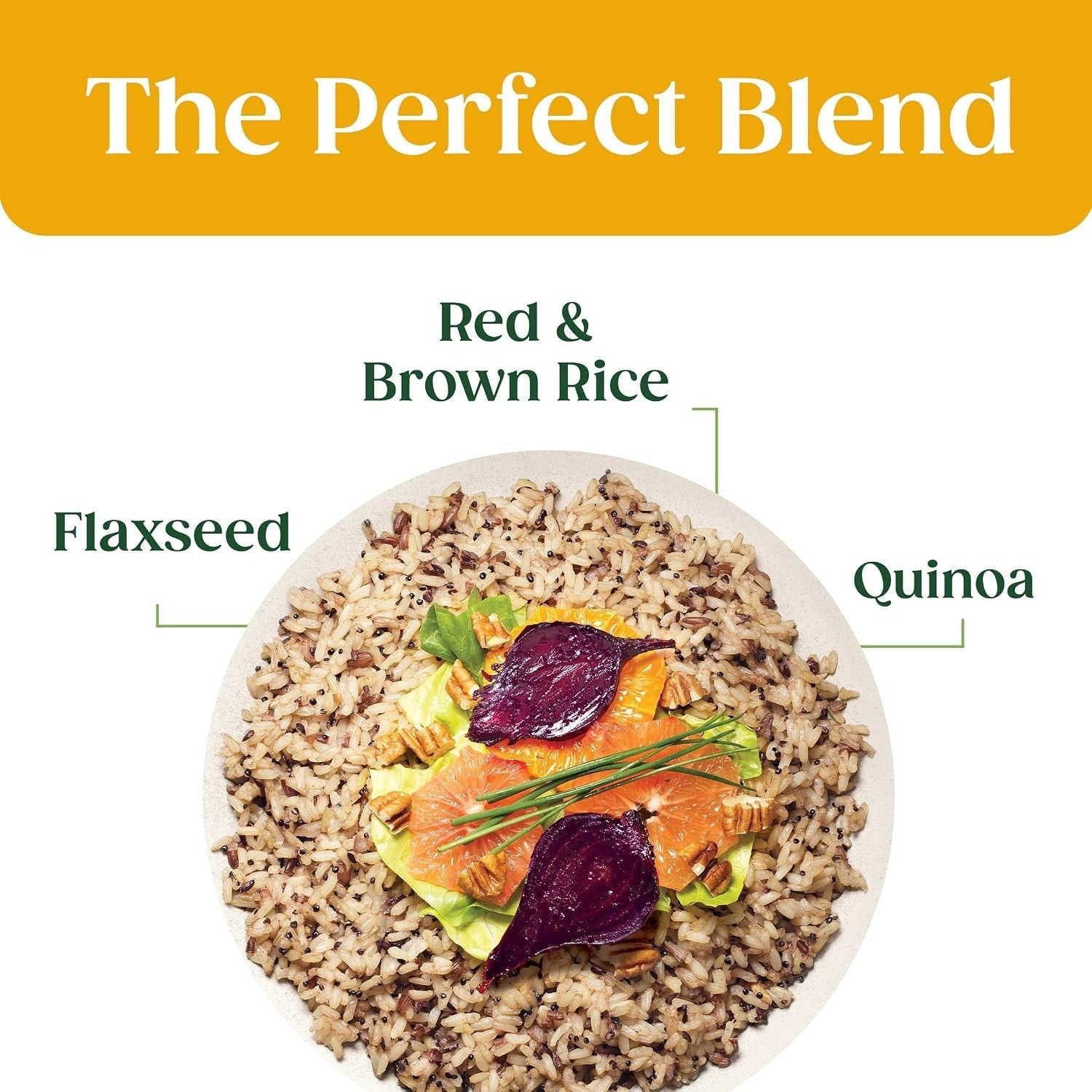 Organic Quinoa Brown & Red Rice With Flaxseed