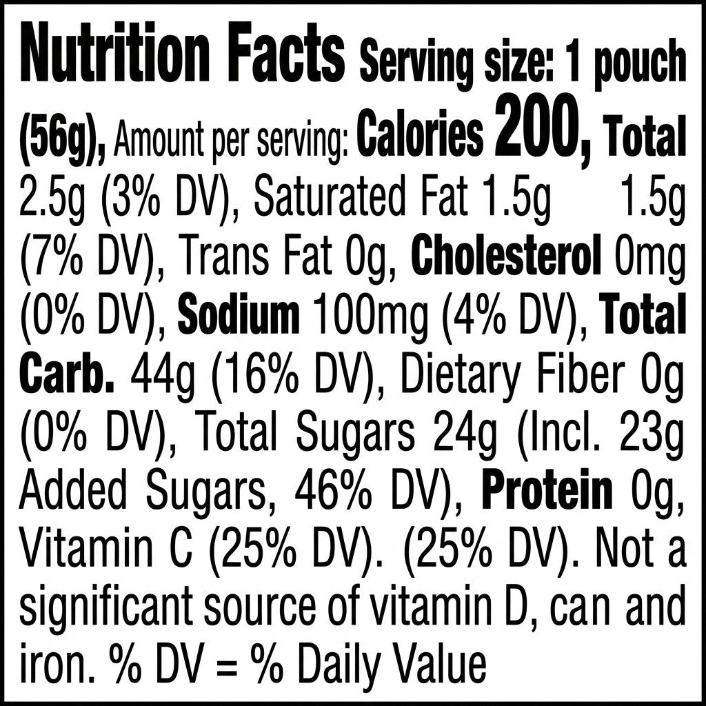 Super Sour Berry Fruit Snacks (18 CT)