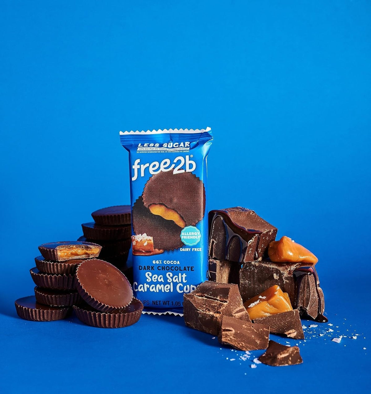 Dark Chocolate Sea Salt Caramel Cups (12 CT)