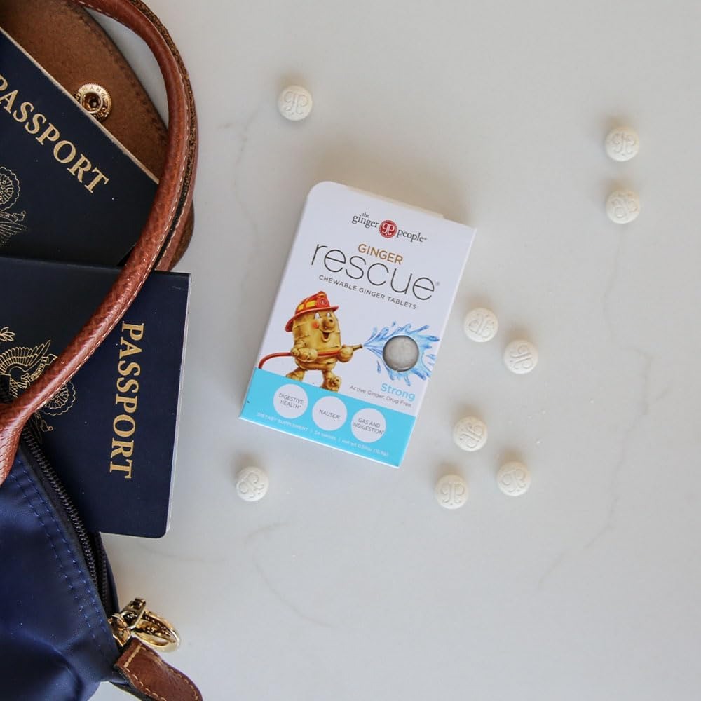 Ginger Rescue Strong Chewable Ginger Tablets