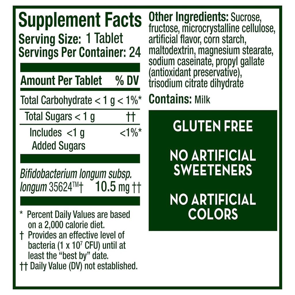 Probiotic Digestive Support Chewable Tablets - Banana/Strawberry (24 CT)