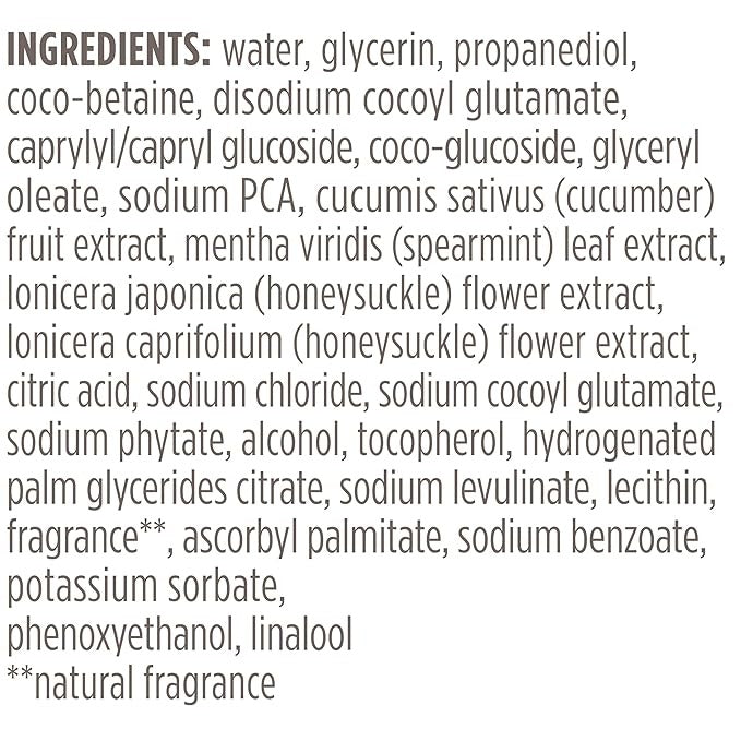 Refreshing Foaming Face Cleanser - Cucumber And Mint