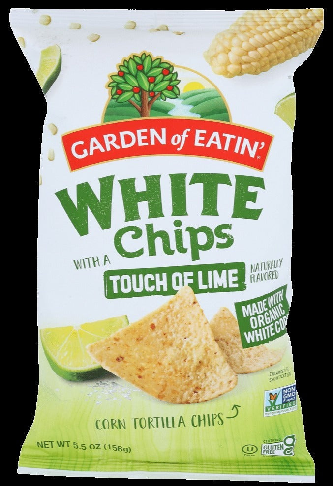 White Tortilla Chips with a Touch of Lime