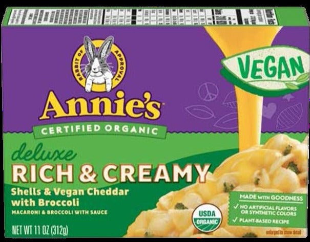Organic Vegan Deluxe Cheddar And Broccoli Macaroni