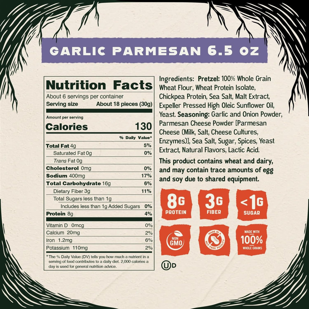 Protein Pretzels - Garlic Parmesan