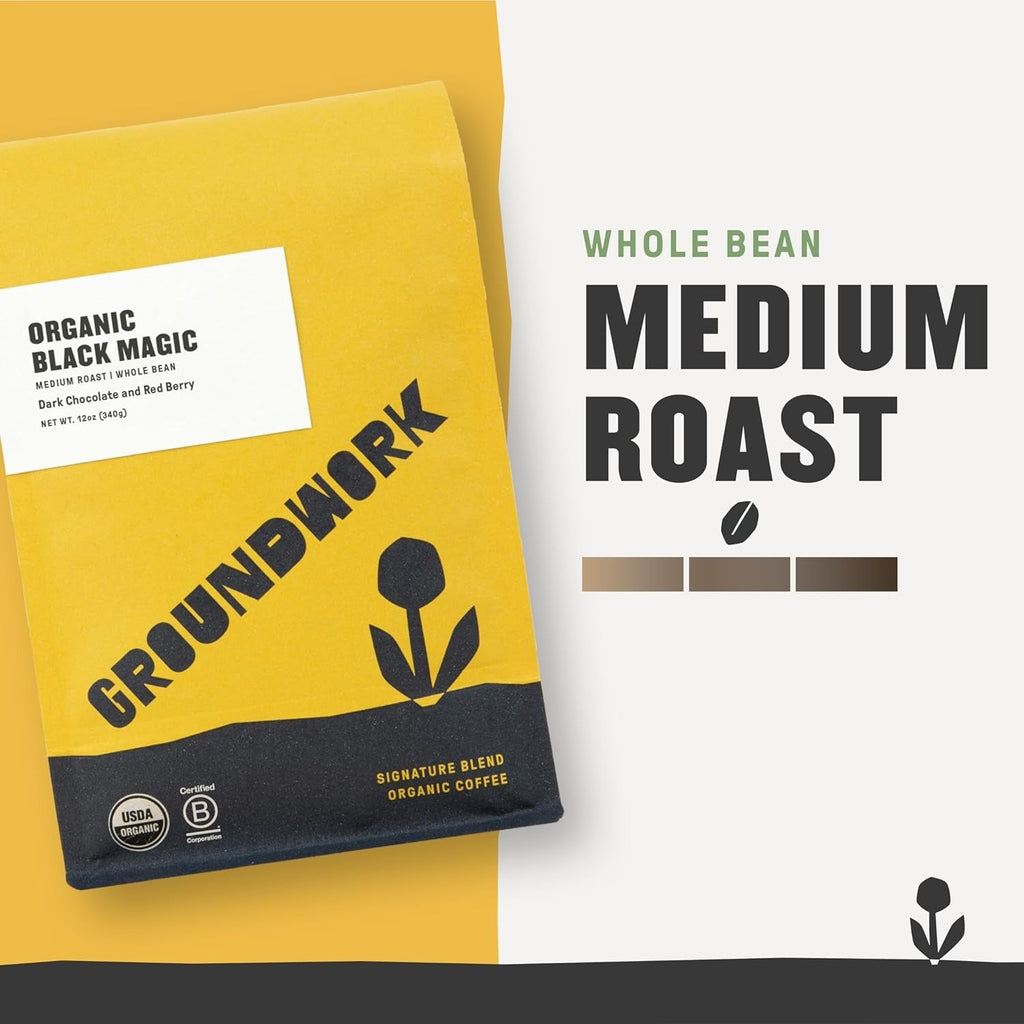 Organic Black Gold Whole Bean Dark Roast Coffee