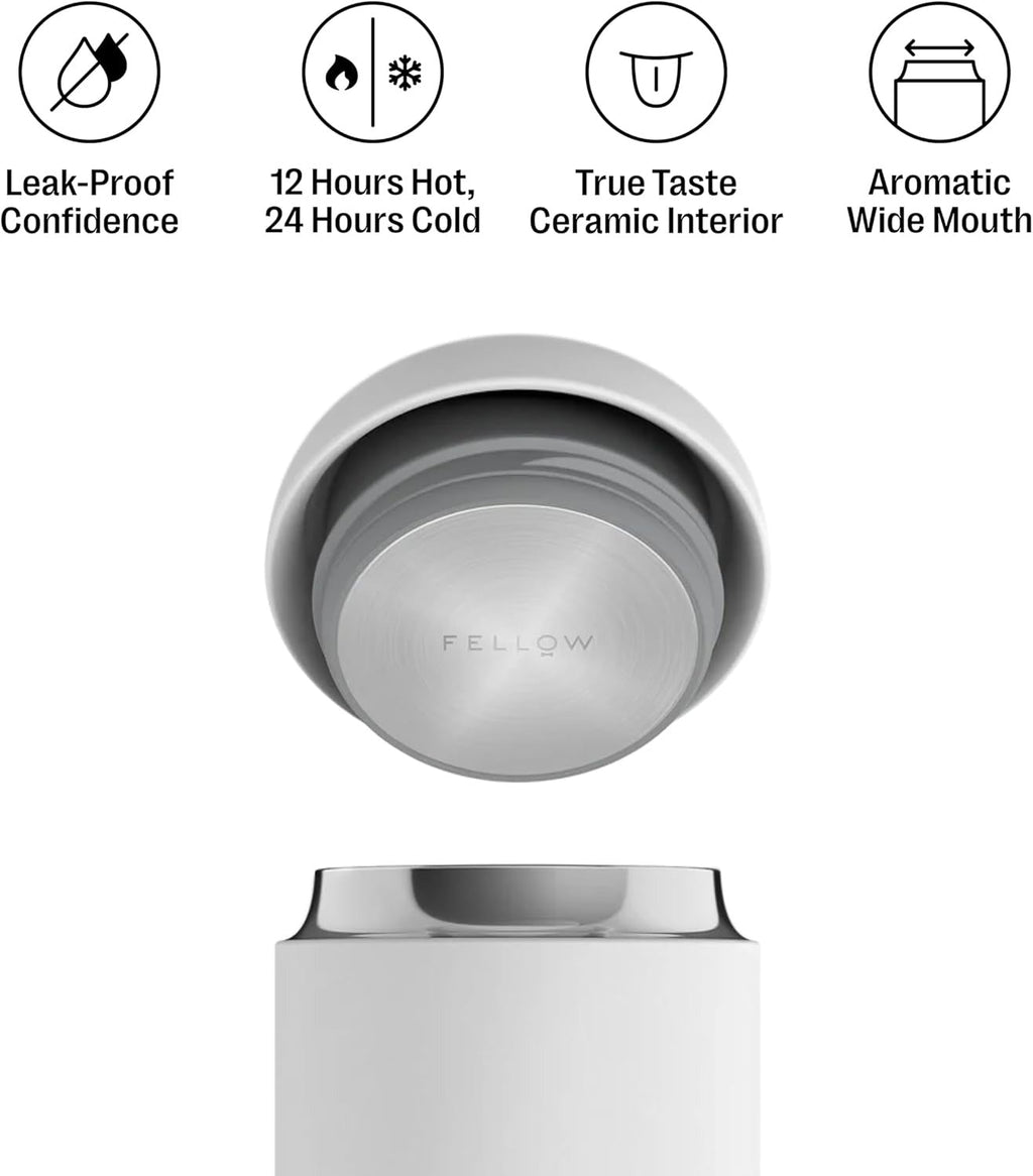 16oz Carter Everywhere Wide Travel Mug - White