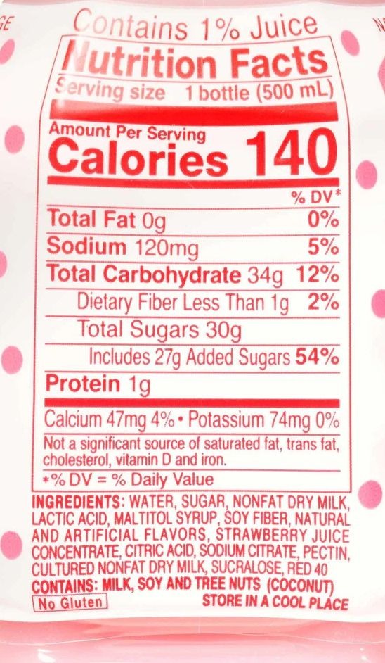 Strawberry Non-Carbonated Beverage