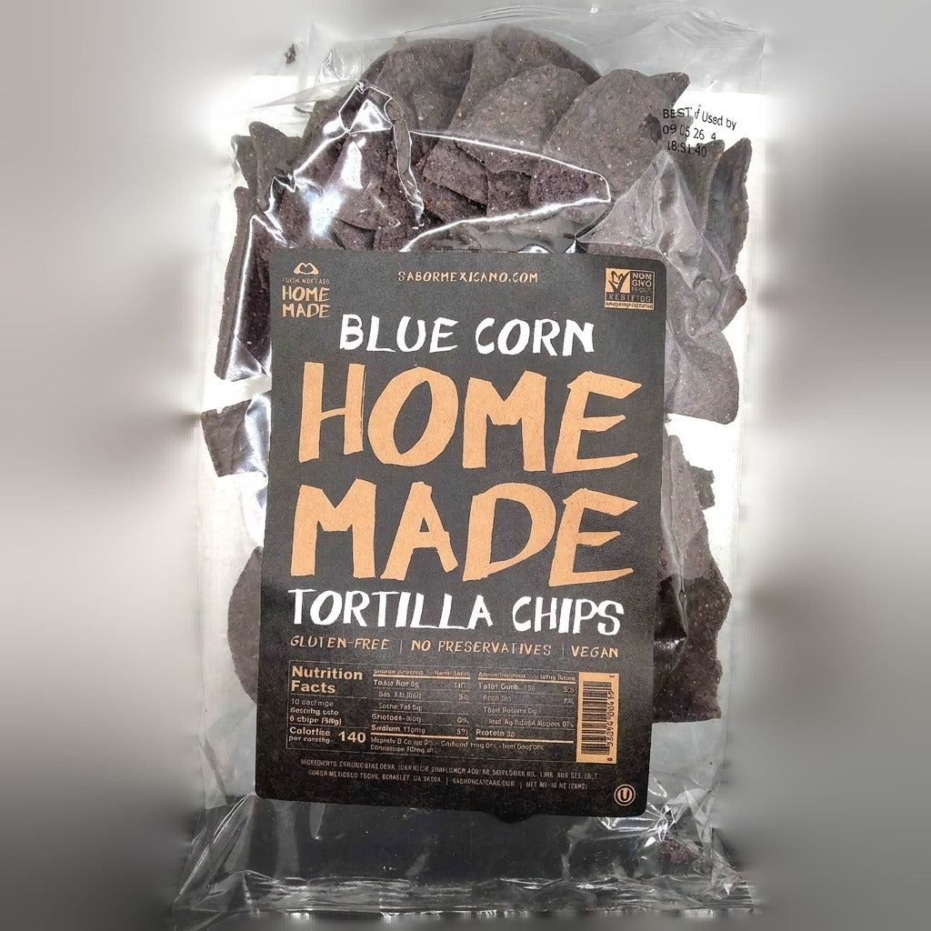 Homemade Blue Corn Chips