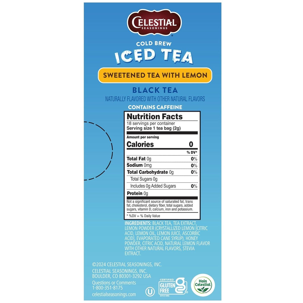 Cold Brew Iced Tea - Sweet Lemon