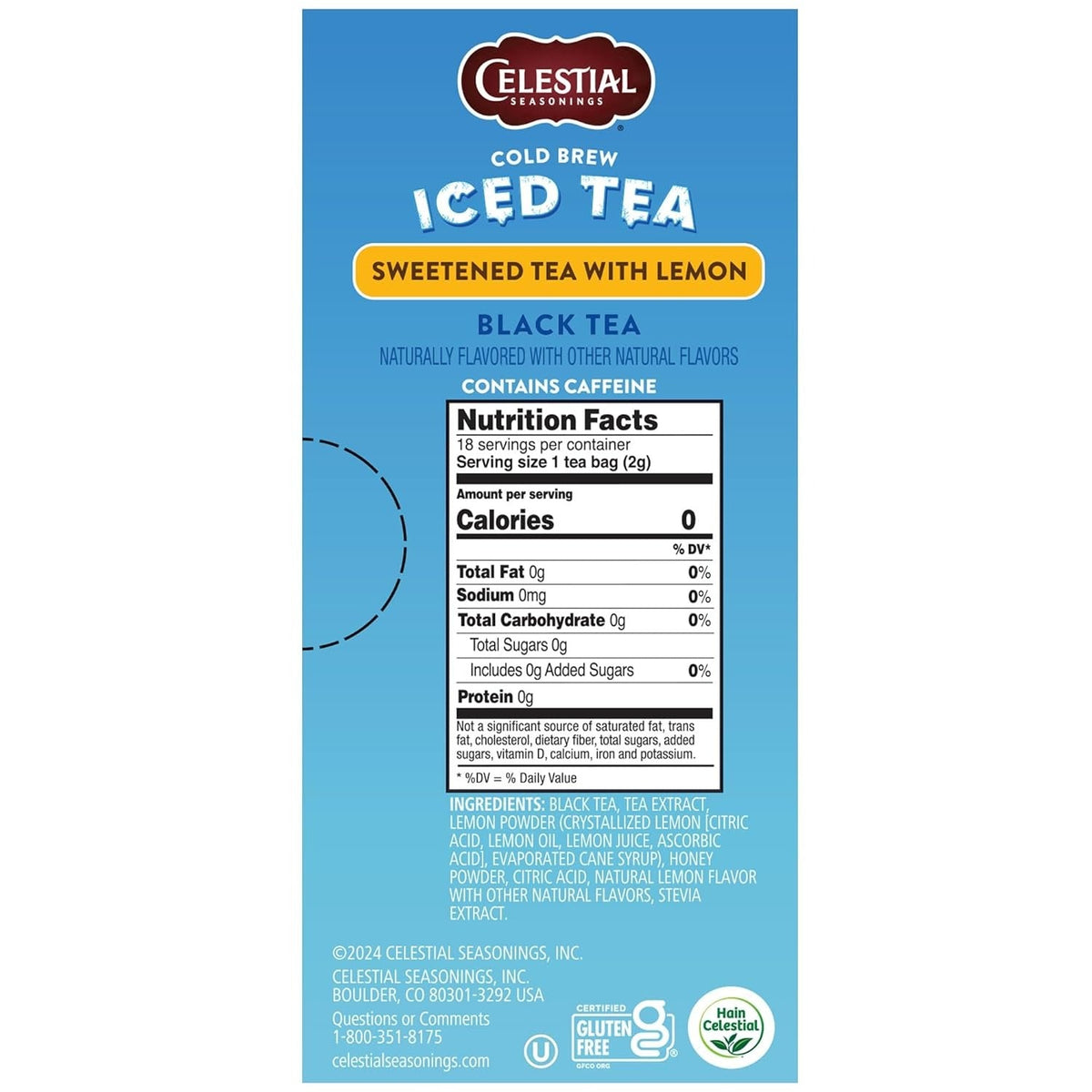 Cold Brew Iced Tea - Sweet Lemon