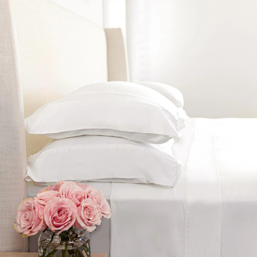 Woven Pillowcase Set in White (Queen)