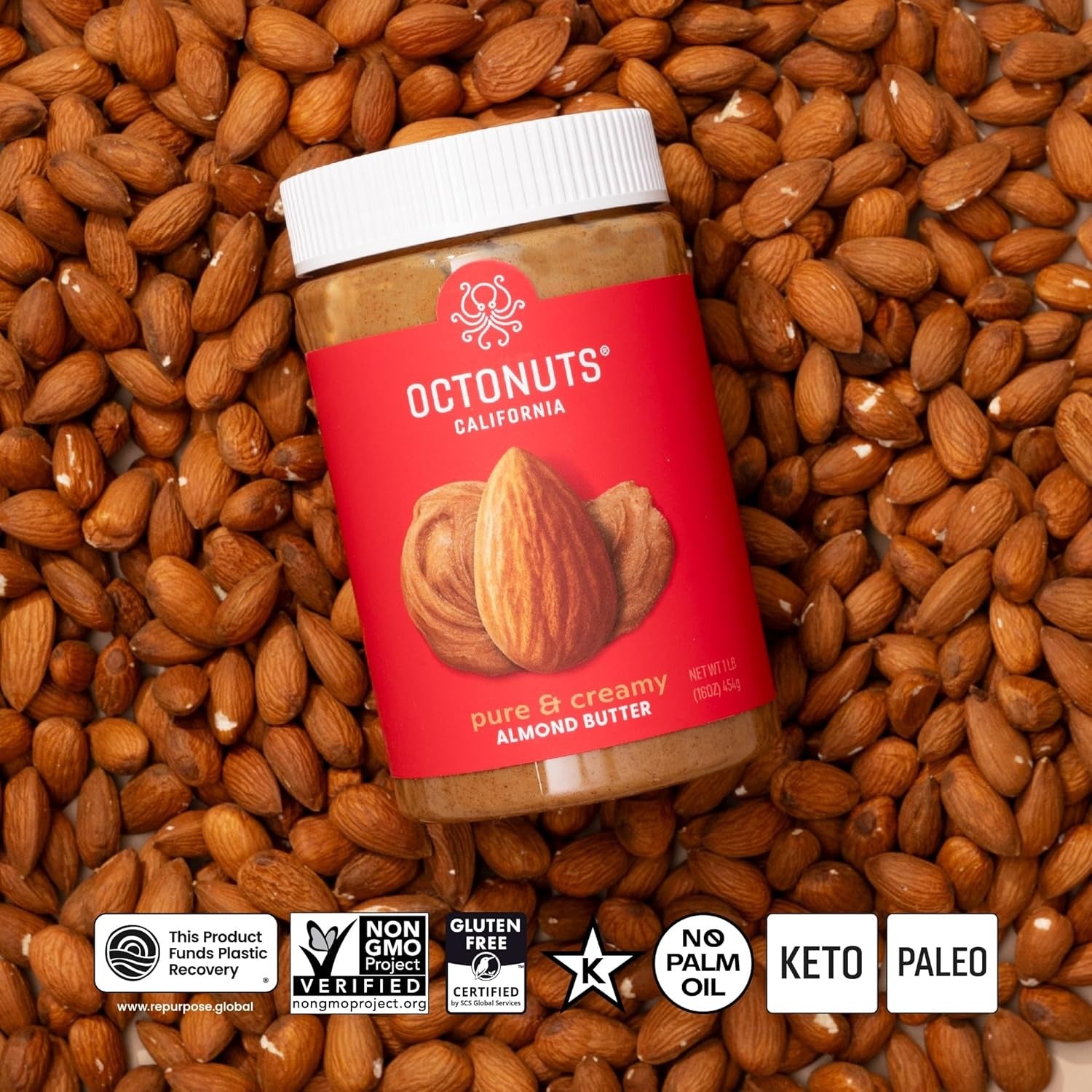 Pure & Creamy Roasted Almond Butter