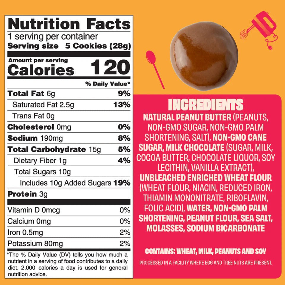 Milk Chocolate Peanut Butter Cookie Bites (6 Pack)