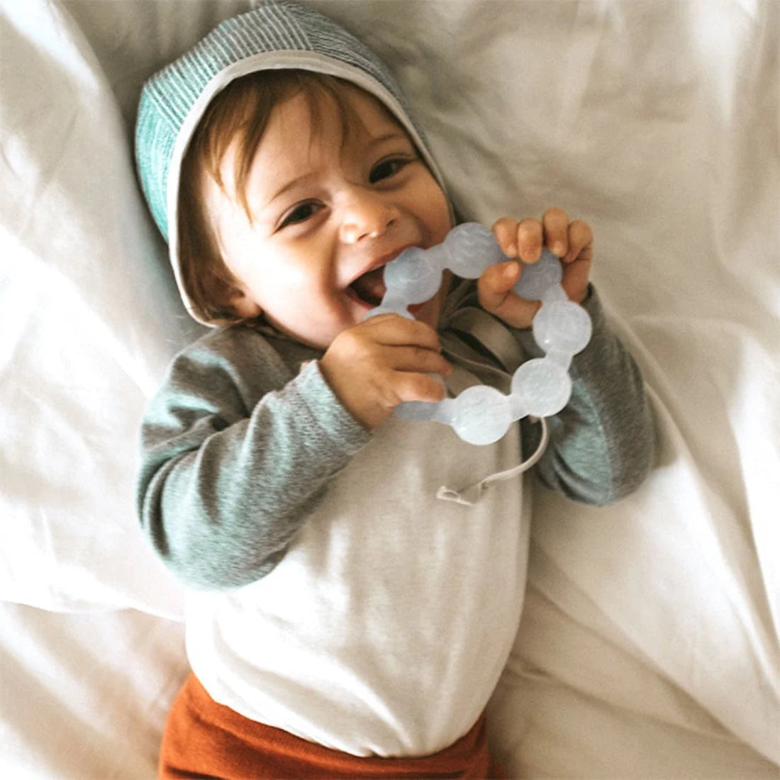 Silicone Ring Teether - 0-6 Mo