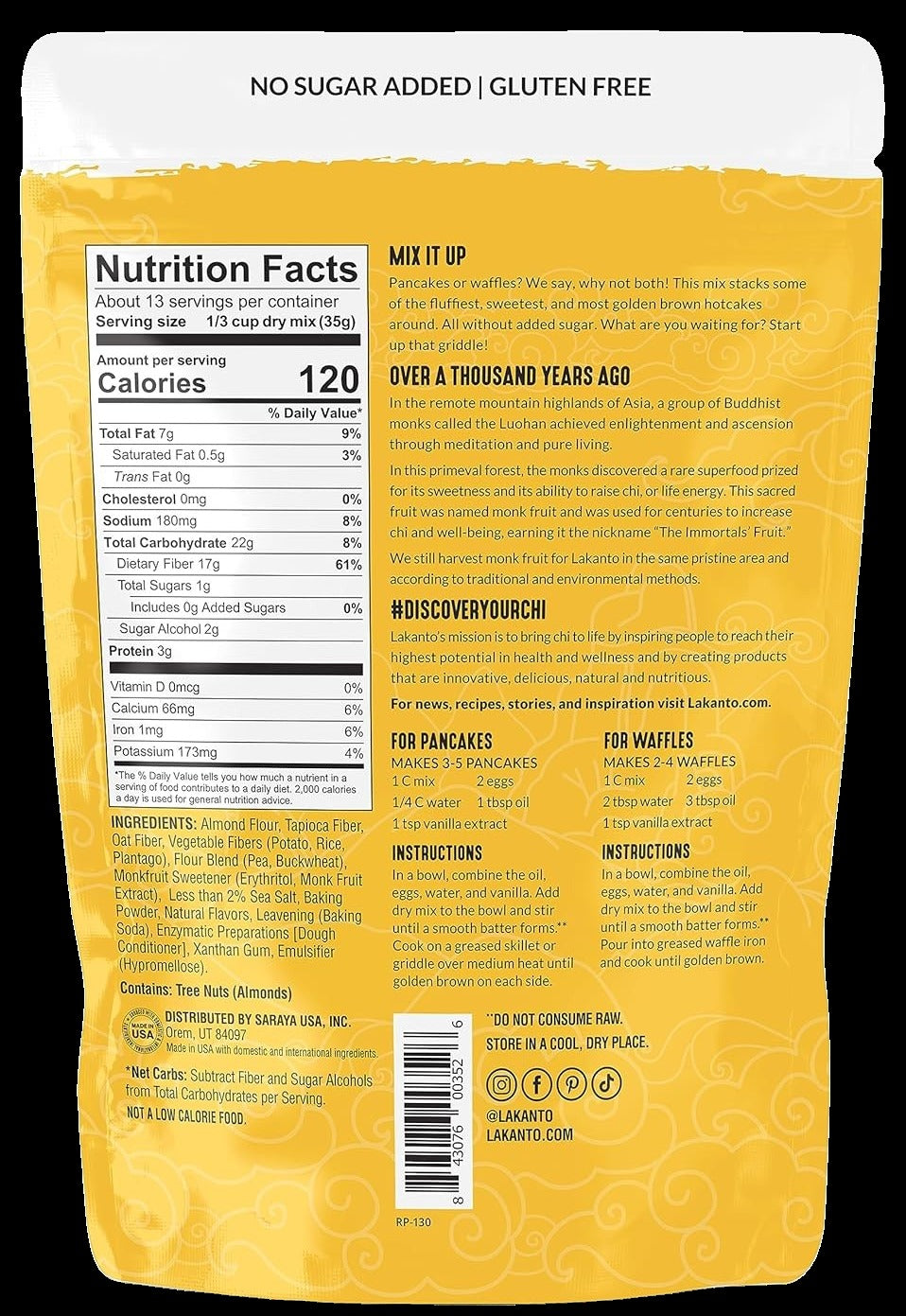 Pancake & Waffle Mix - No Sugar Added