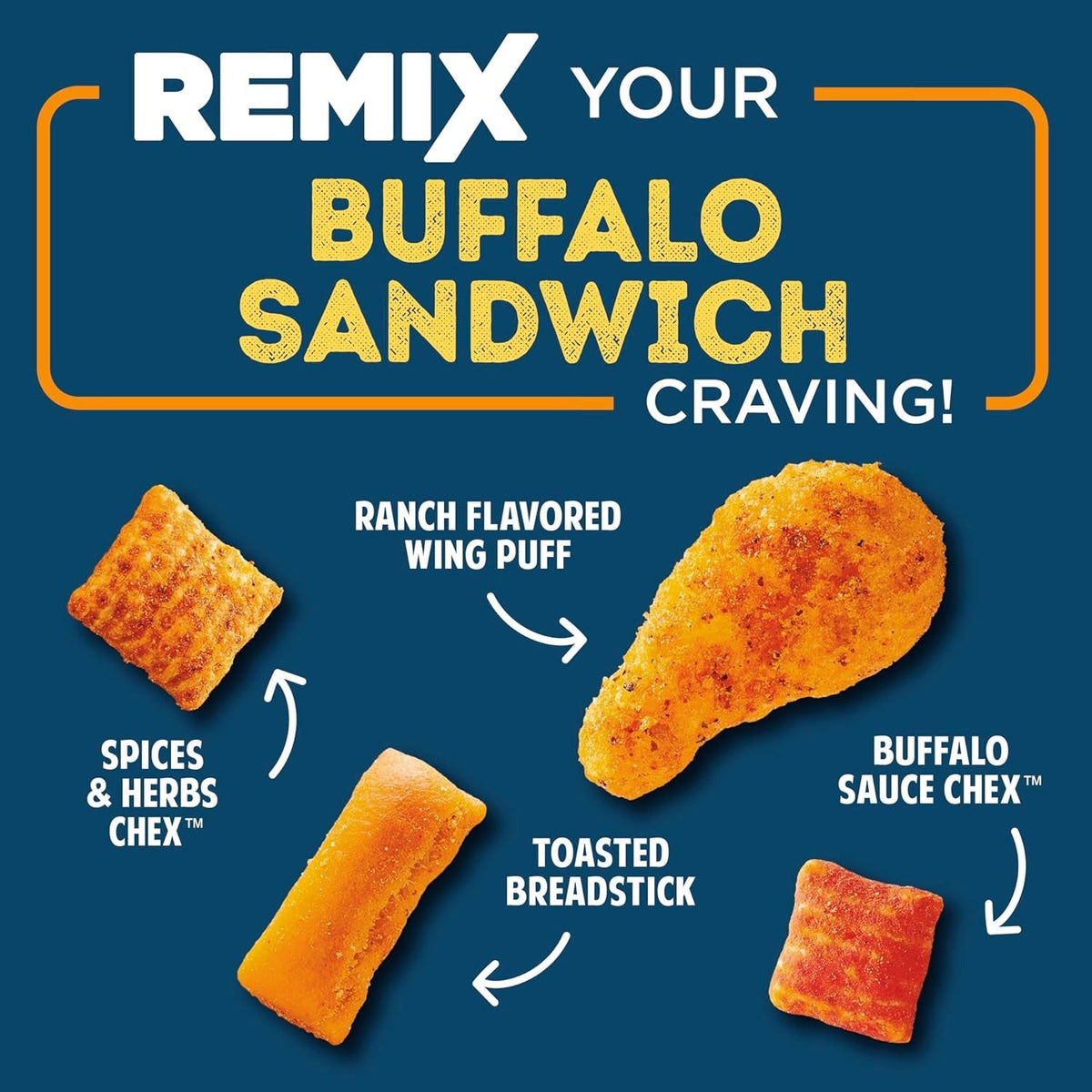 Snack Mix Buffalo Sandwich Family Size (8 Pack)
