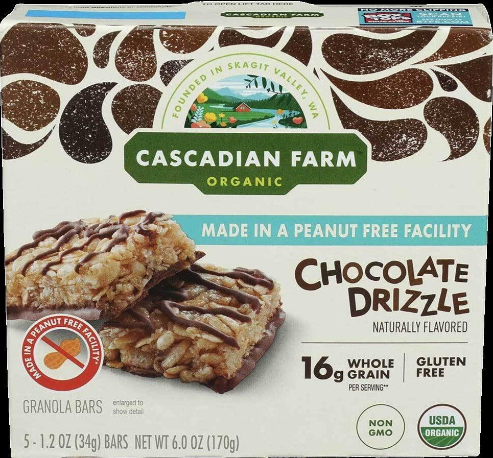 Organic Chocolate Drizzle Granola Bar (5 Pack)