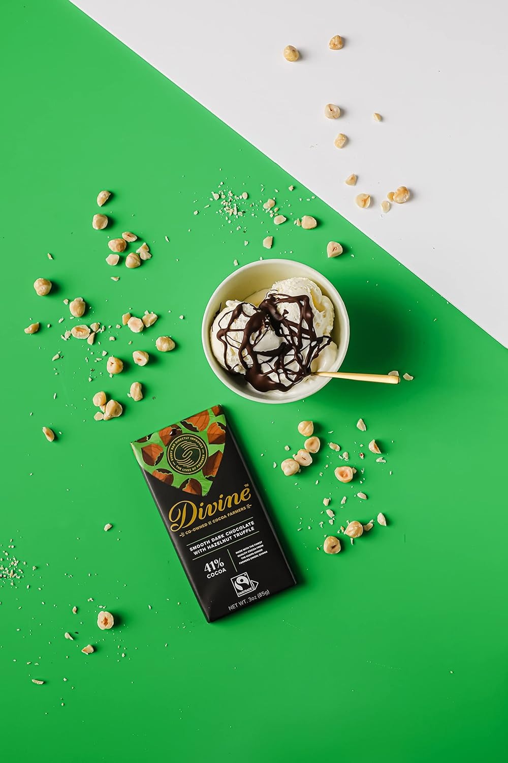 Dark Chocolate Hazelnut Truffle Bar