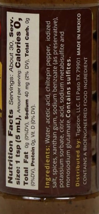 Roasted Chiltepin Hot Sauce