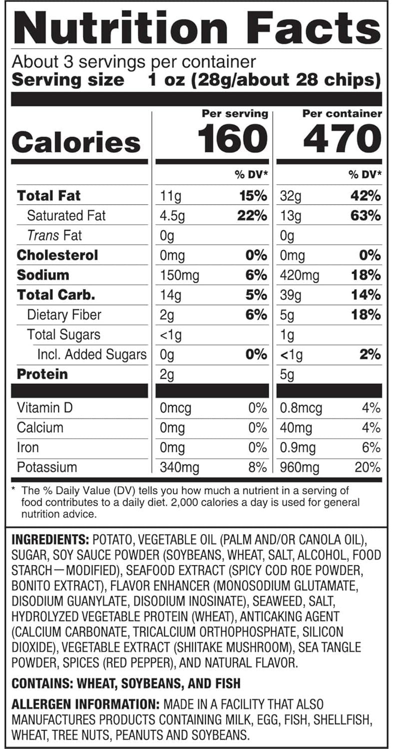 Seaweed & Salt Potato Chips (6 Pack)