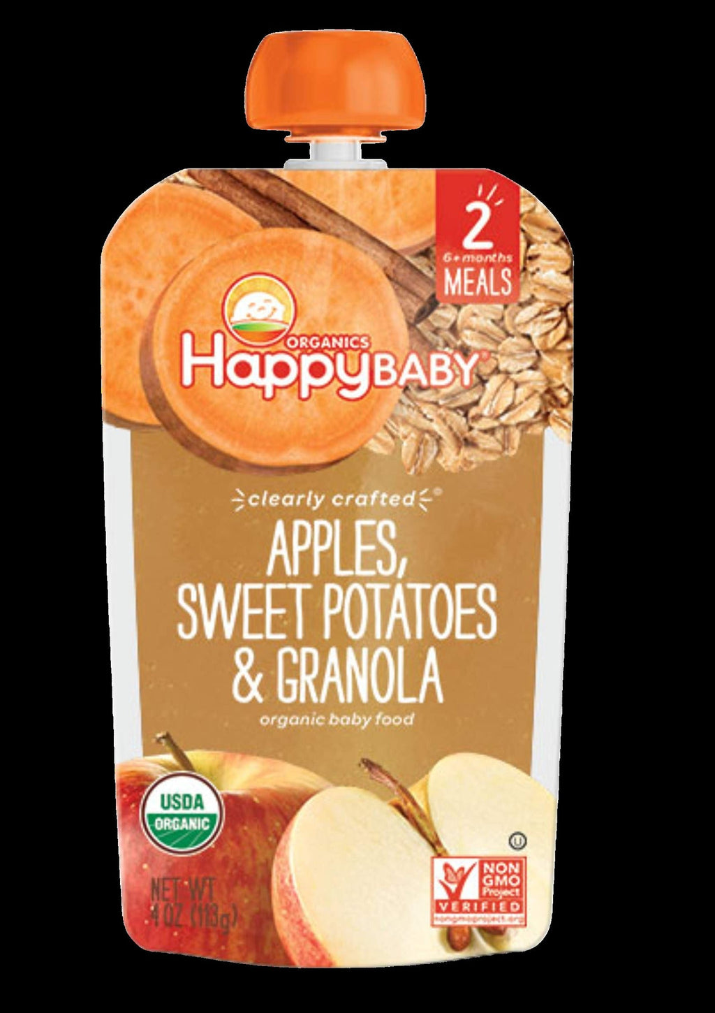 Organic Apples Sweet Potatoes & Granola Stage 2 Baby Food (16 Pack)