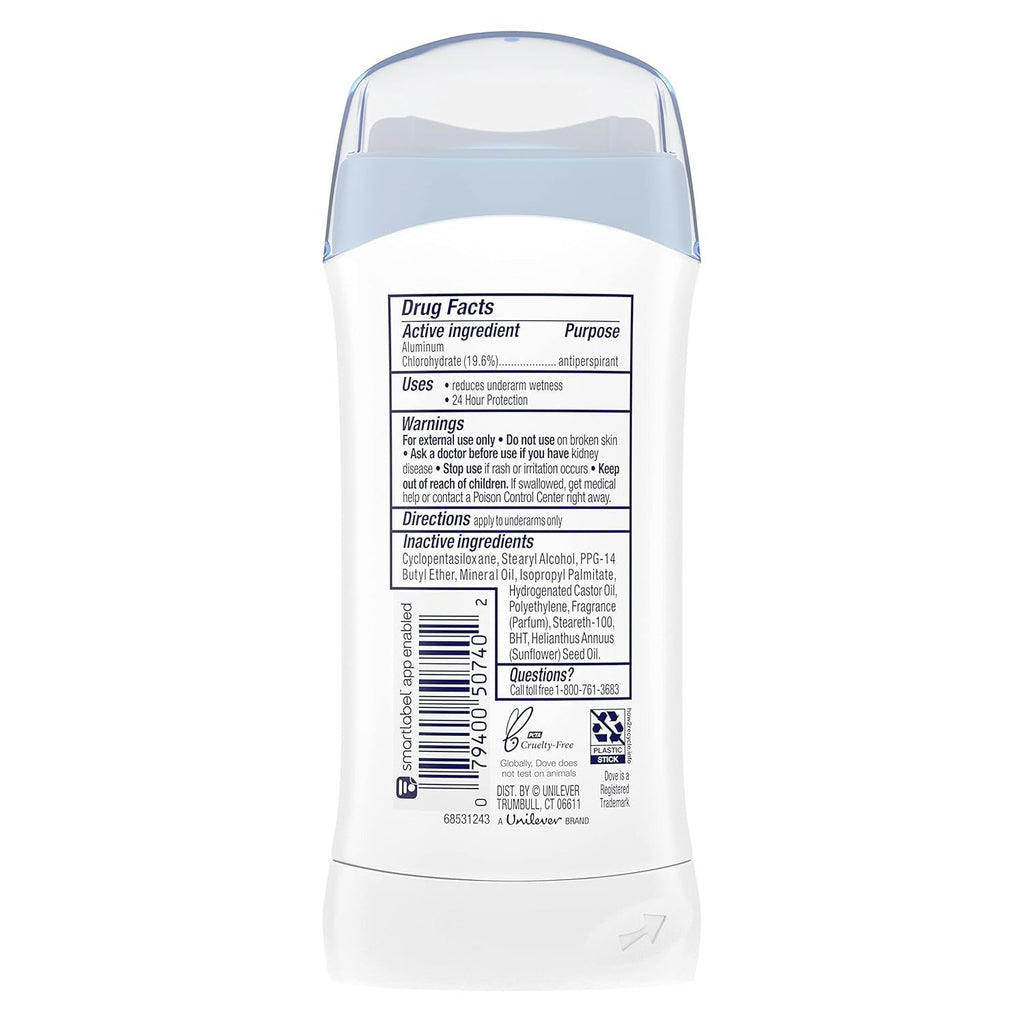 Sensitive Skin Invisible Solid Antiperspirant And Deodorant Stick