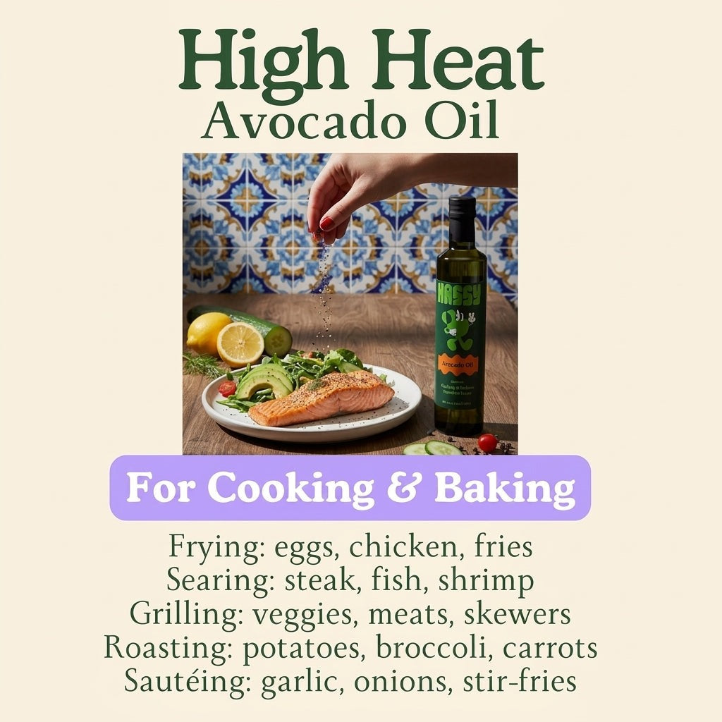 Avocado Oil For High Heat Cooking & Baking