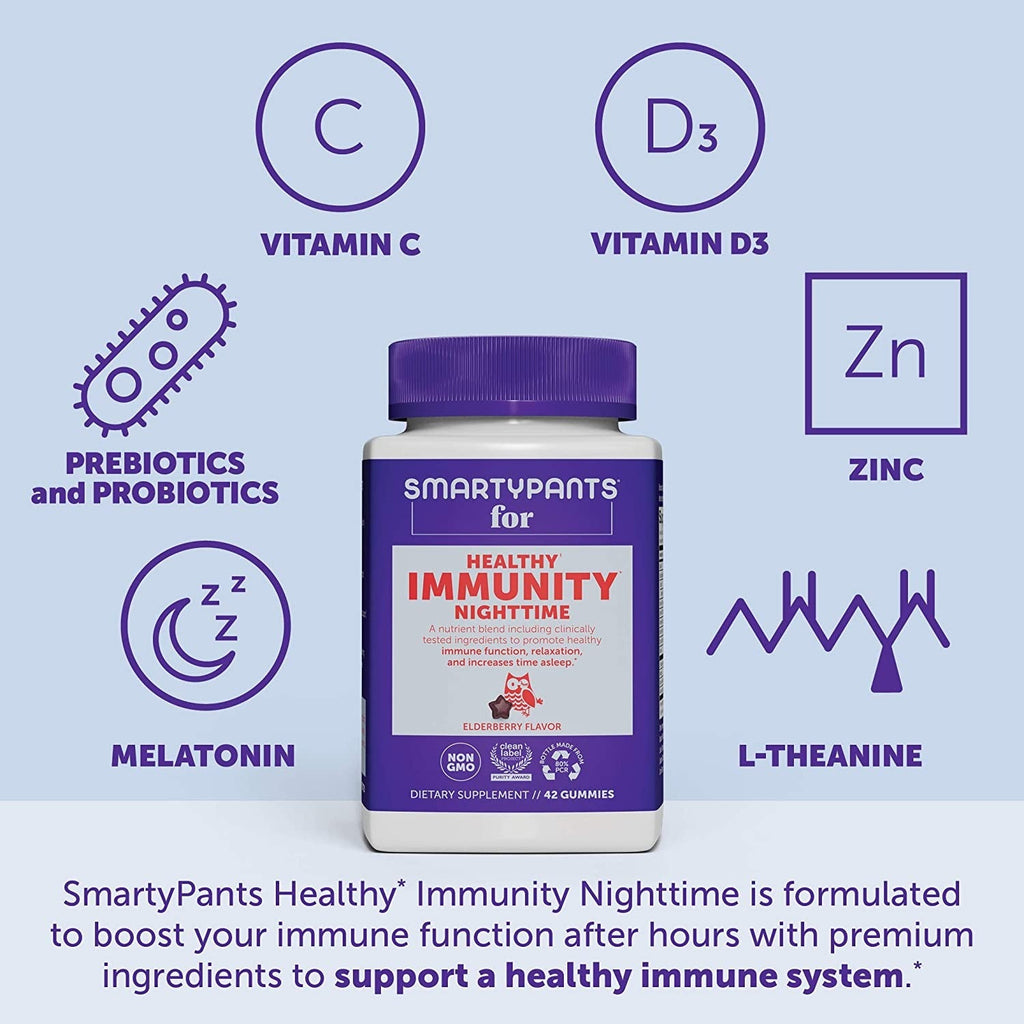 Elderberry Healthy Immunity Nighttime Gummies