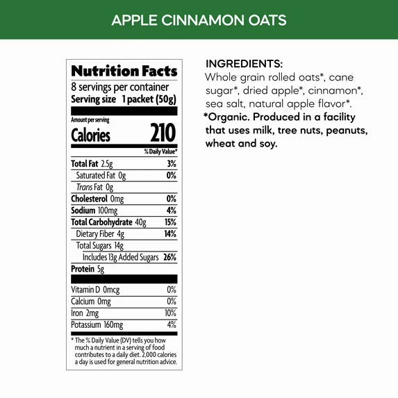 Organic Apple Cinnamon Instant Cereal (8 CT)