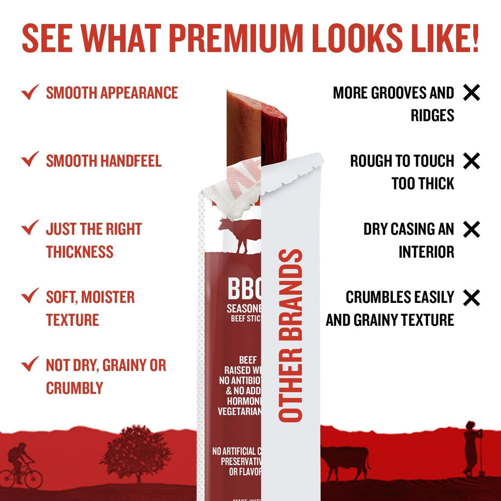 BBQ Seasoned Beef Snack Sticks (24 CT)