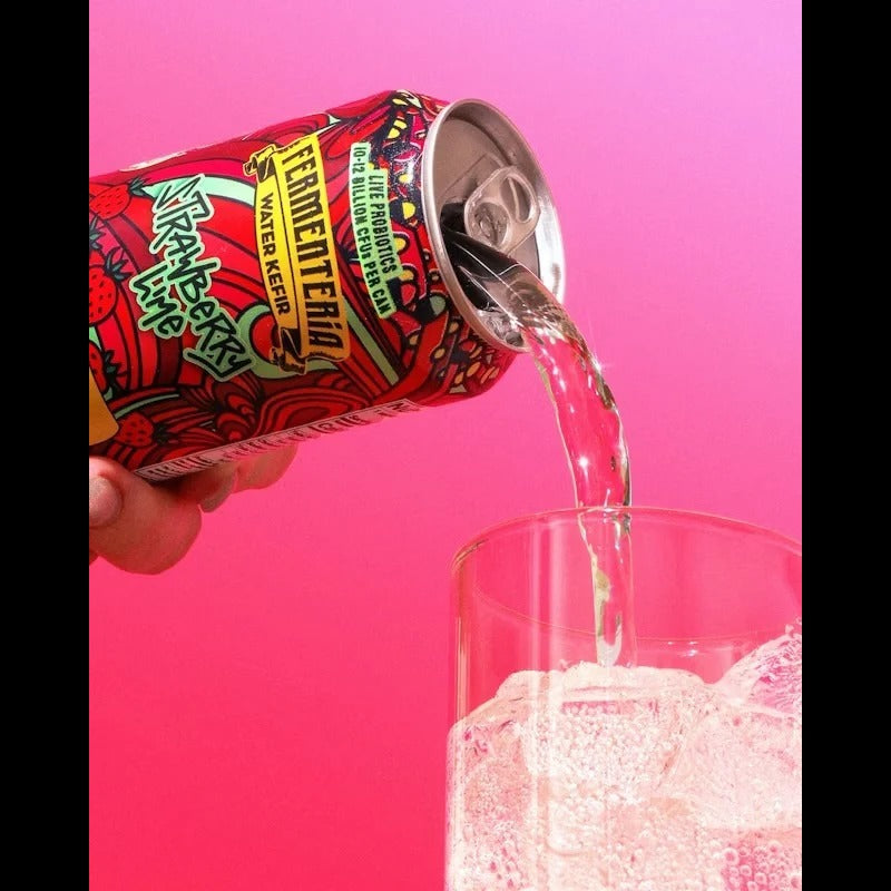 Strawberry Lime Kombucha (12 Pack)