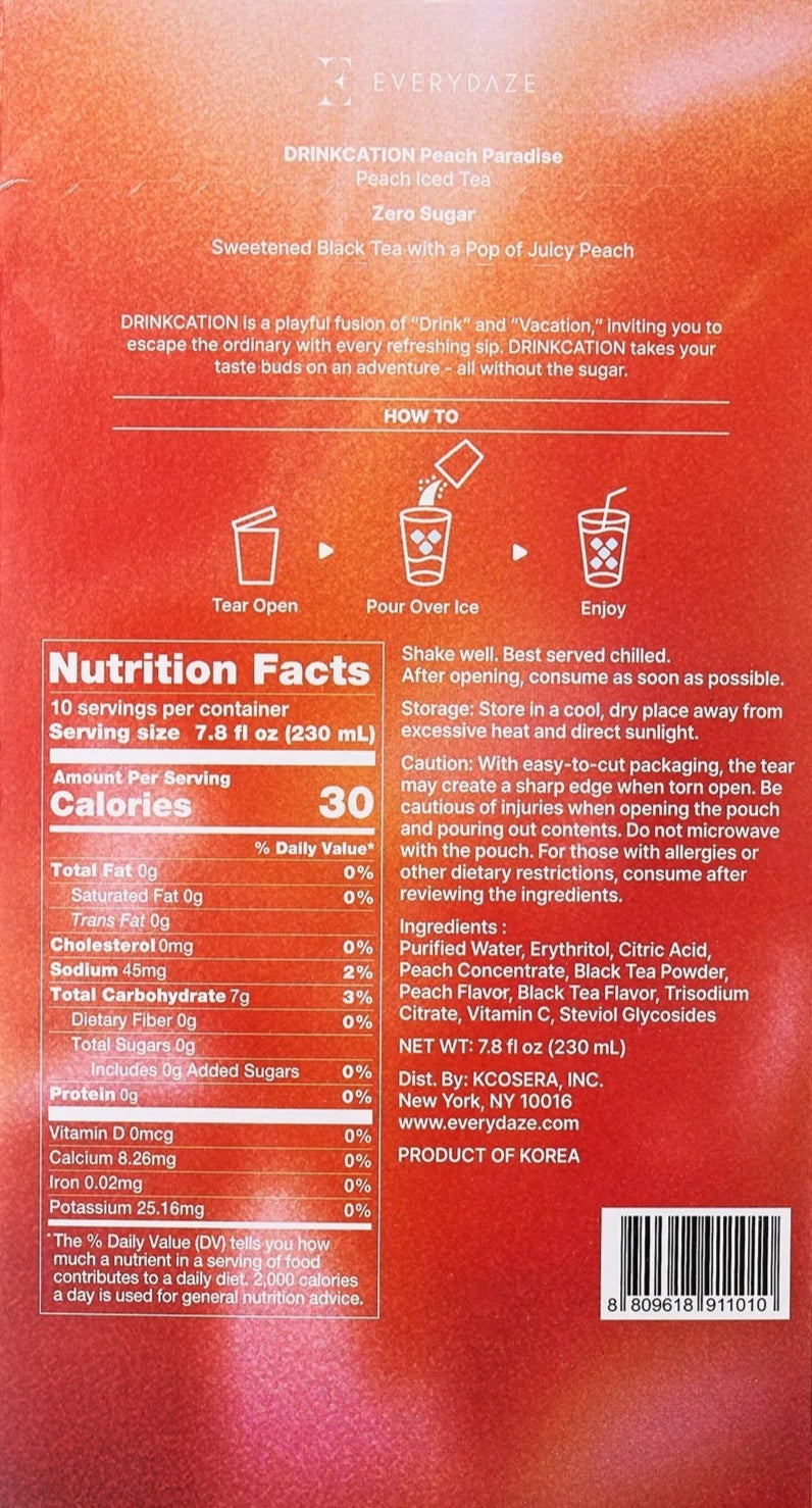 Drinkcation Peach Paradise (10 CT)