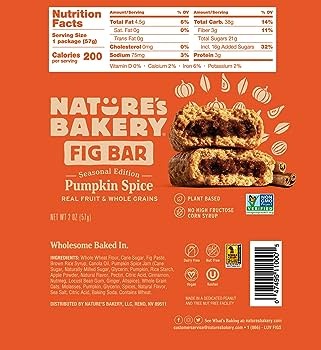 Pumpkin Spice Fig Bars (6 Ct)