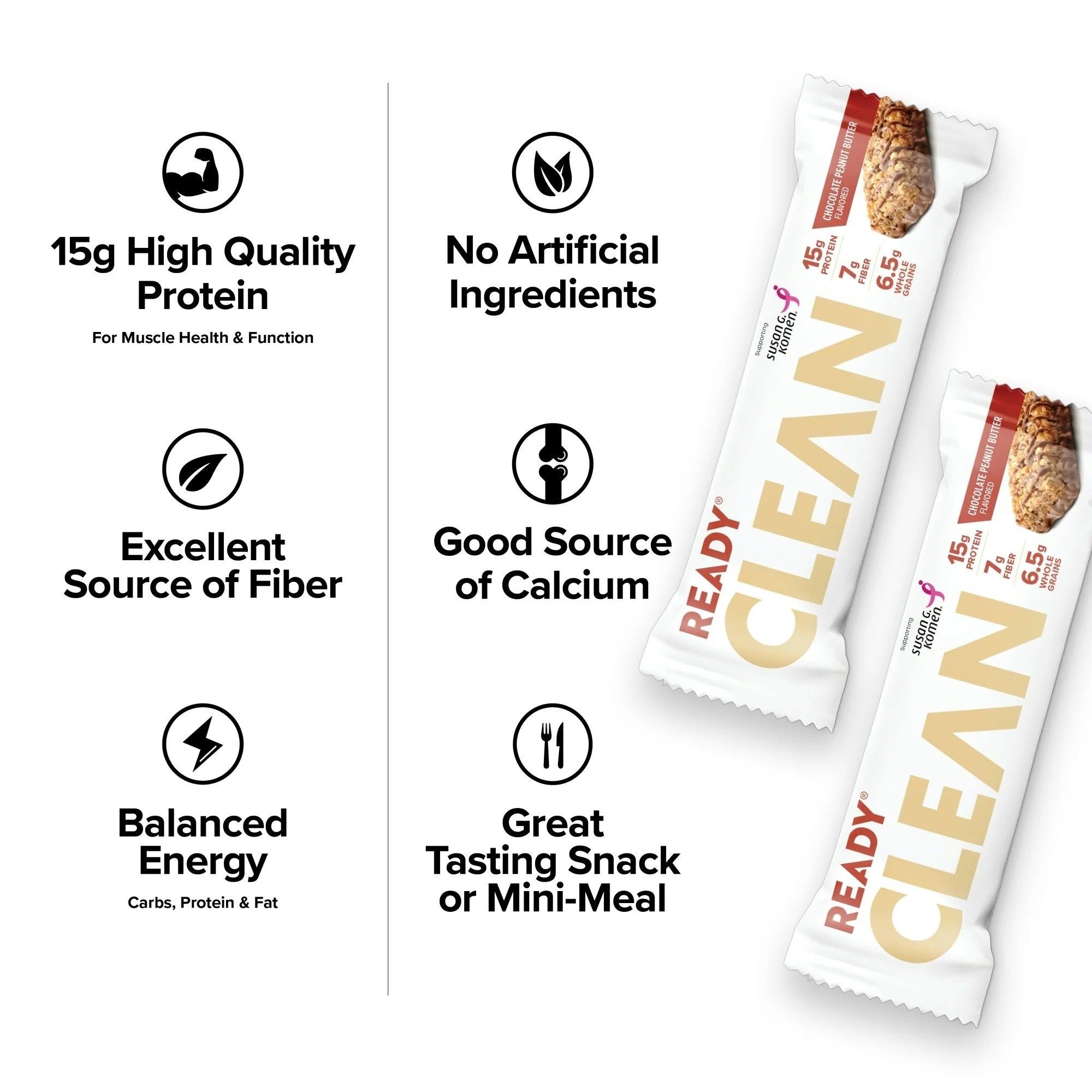 Clean Chocolate Peanut Butter Protein Bar (5 CT)