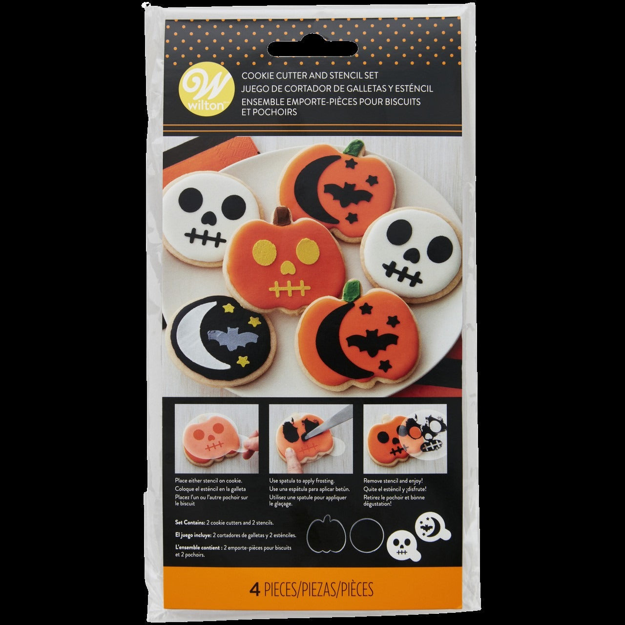Pumpkin & Circle Cookie Cutter & Stencil Kit