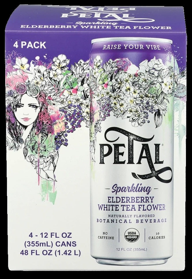 Elderberry White Tea Flower Sparkling (4 Pack)