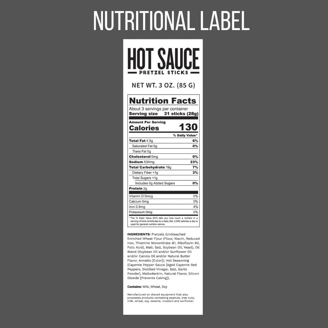 Hot Sauce Pretzel Sticks