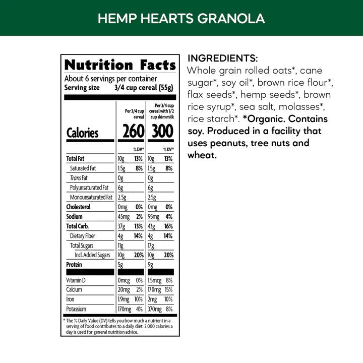 Organic Hemp Granola