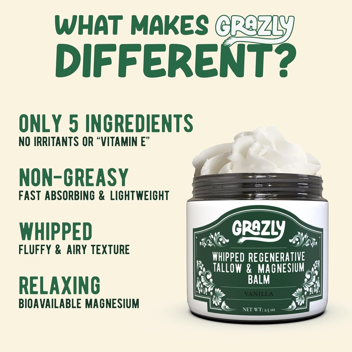 Regenerative Tallow & Honey Balm - Unscented