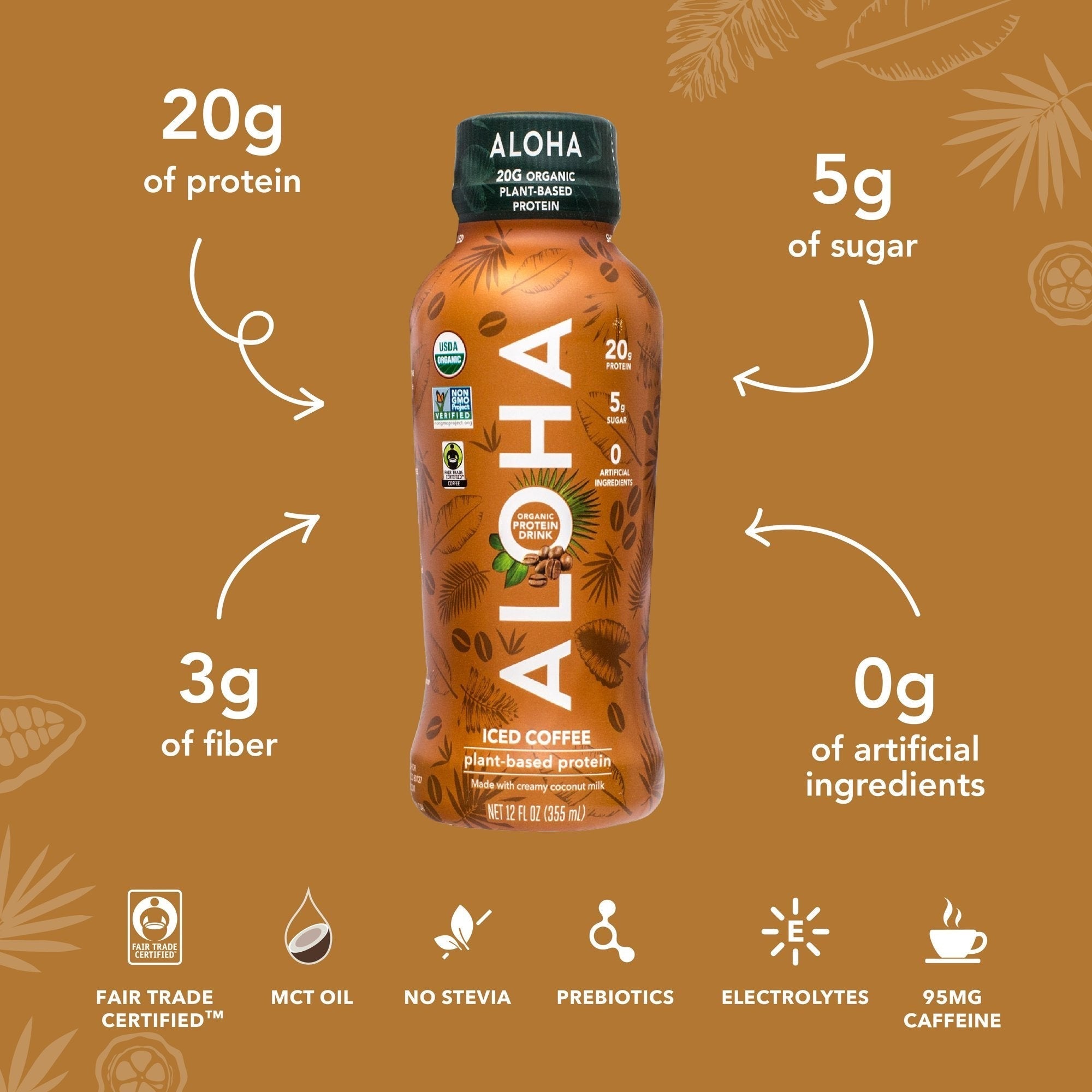 Plant Based Protein Iced Coffee (12 Pack)