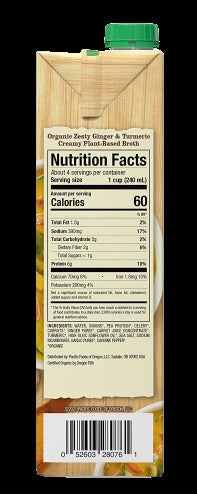 Ginger & Turmeric Organic Creamy Plant-Based Broth