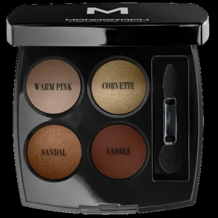 Monograph Eyeshadow Quads 5 - Warm Pink, Corvette, Sandle, Saddle