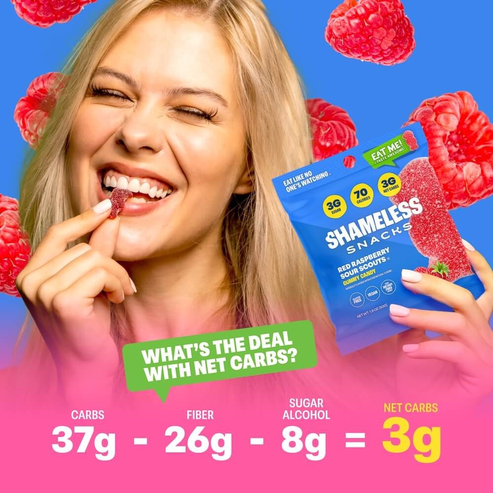 Red Raspberry Sour Scouts Gummy Candy (6 CT)