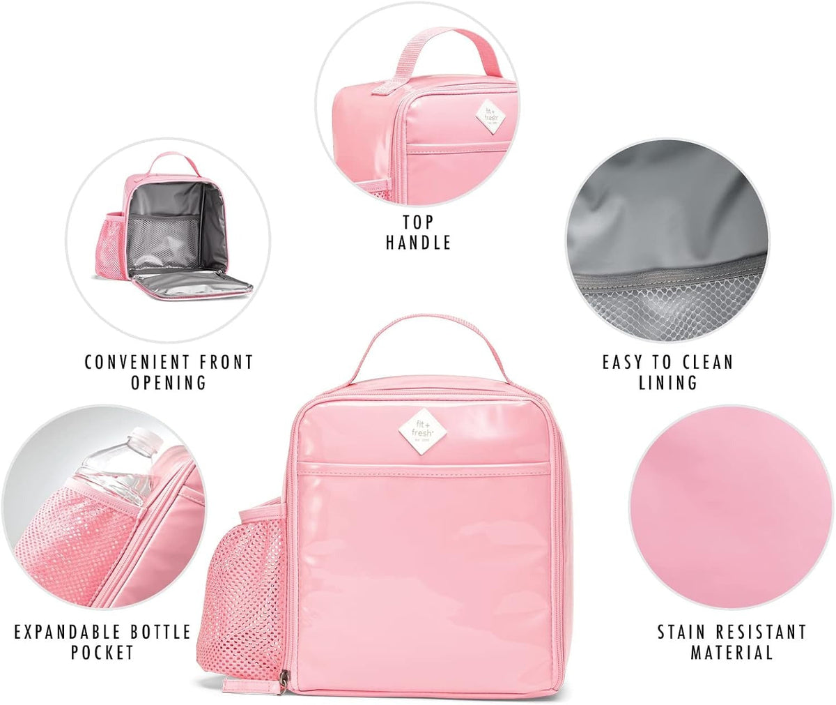 Blake DIY Insulated Lunch Bag - Pink