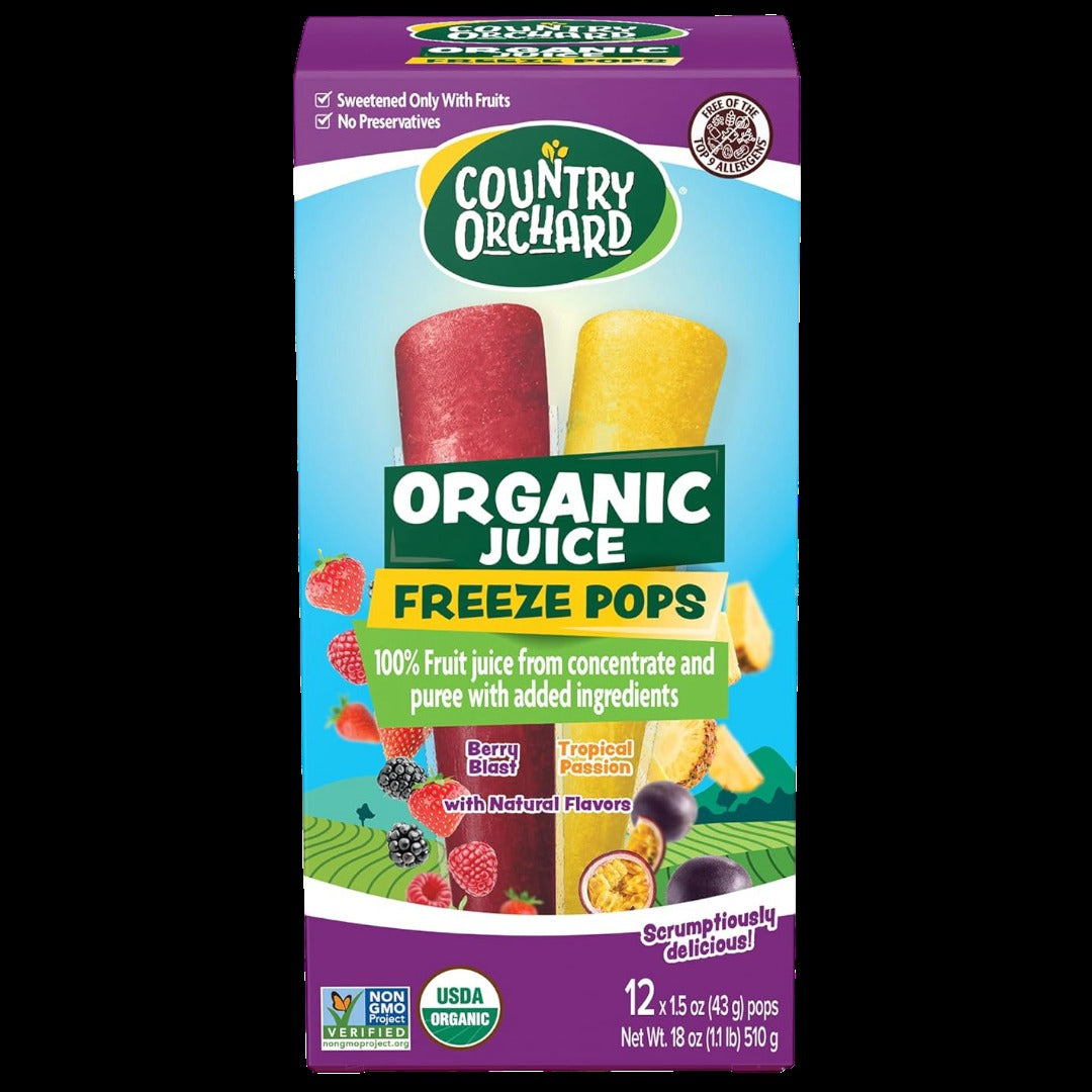 Organic Tropical Juice Pops (12 CT)