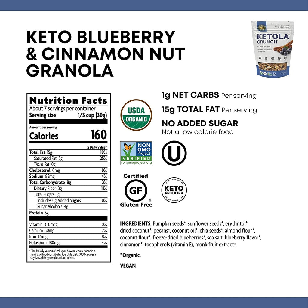 Blueberry & Cinnamon Ketola Crunch Granola